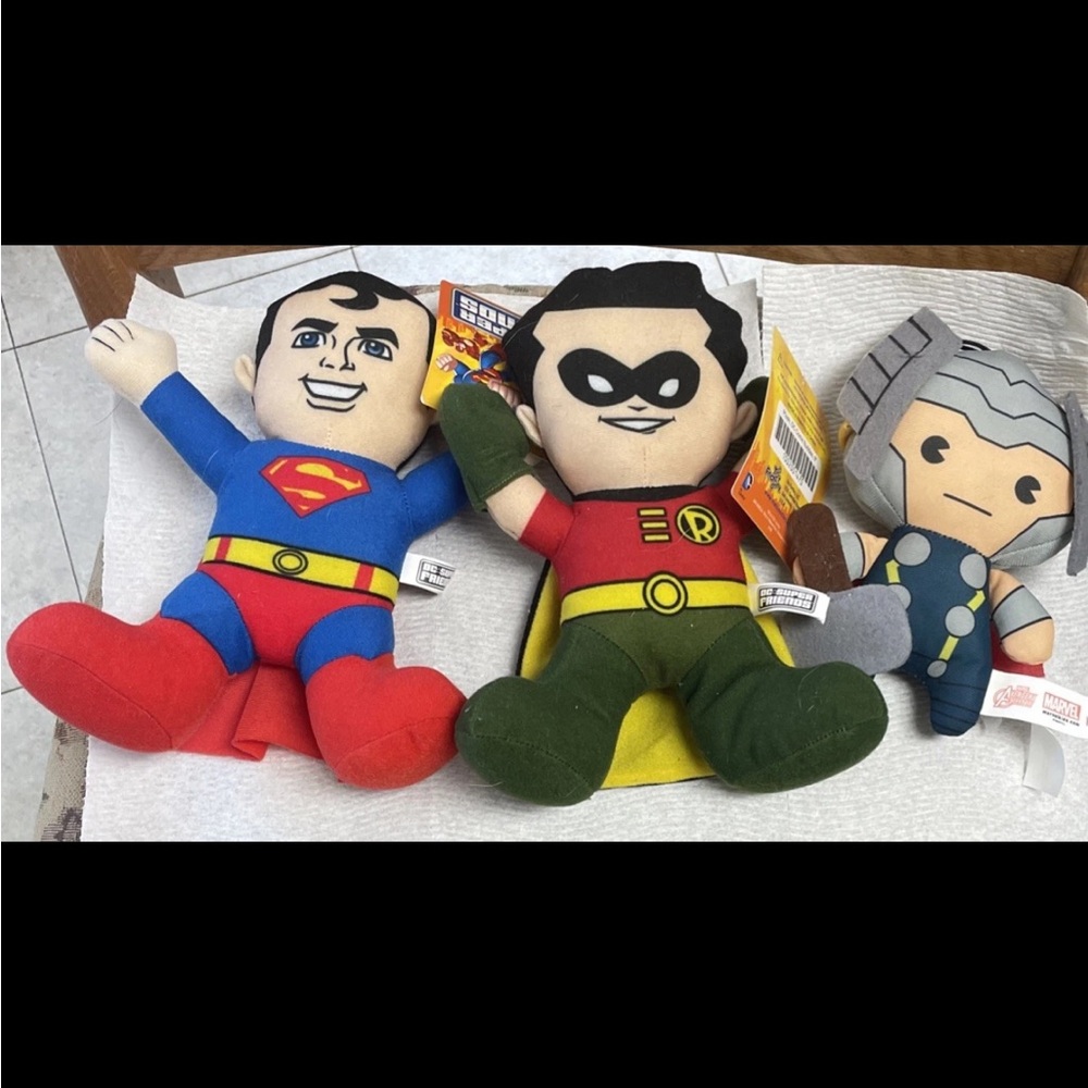 Superhero Plush Toy Set